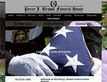Tablet Screenshot of perryjbrownfuneralhome.com